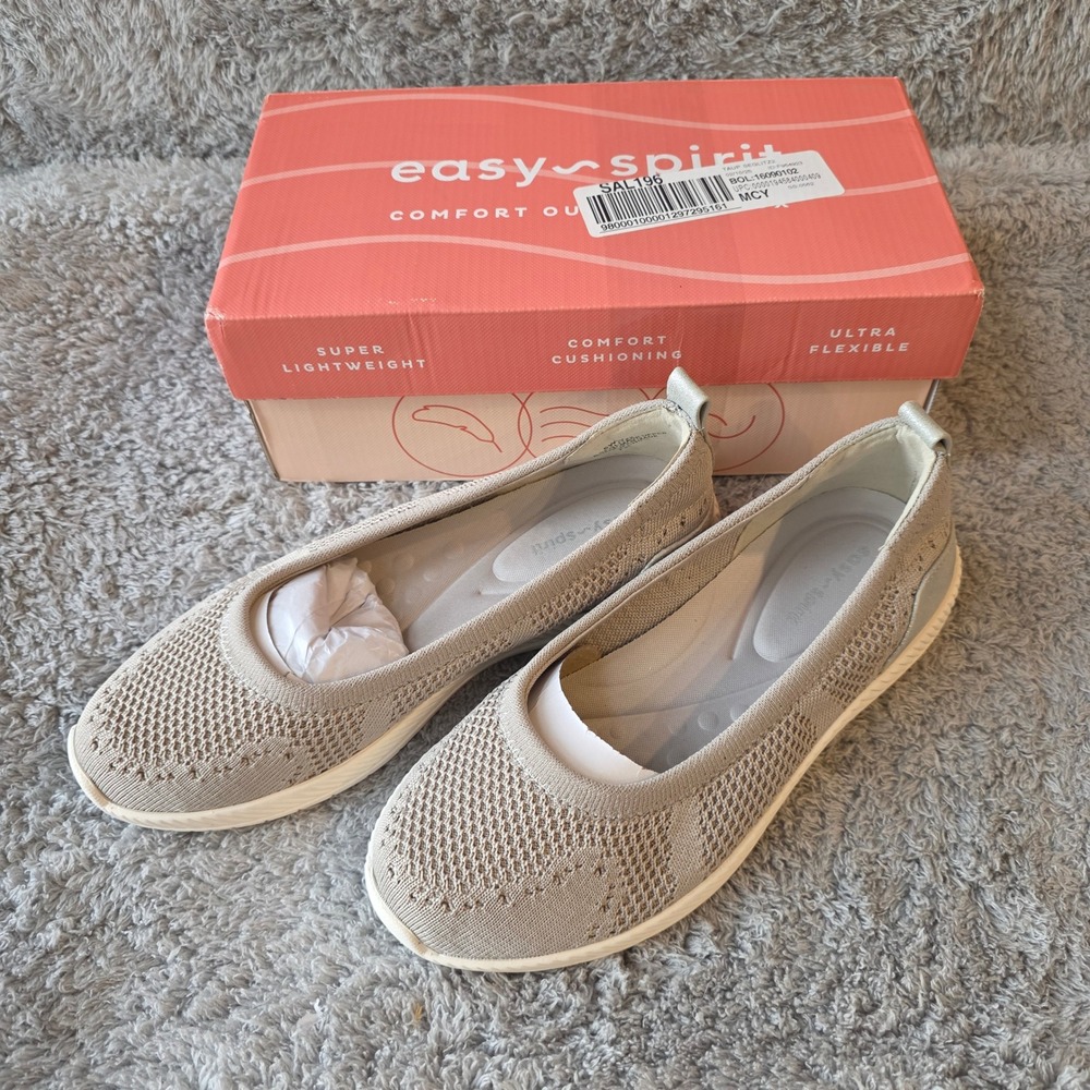 NEW Easy Spirit Glitz Women's Slip On Knit Comfort Walking Shoes Xtra Wide  6 WW - Picture 2 of 4